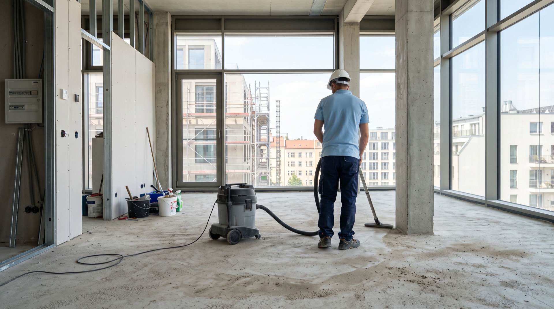 Bau- und Industriereinigung in Berlin – Bauendreinigung in einem Neubau durch All Clean Service